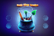 Magic Glow Affinity Brushes, a Brush Add-On by brushapes.com (Thumbnail 3 of 9)