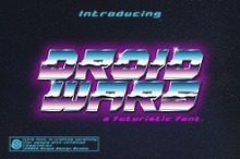 Droid Wars - Futuristic Font