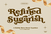 Refined Sugarish – Retro Sweet 70s, a Serif Font by Black Junst (Thumbnail 1 of 10)