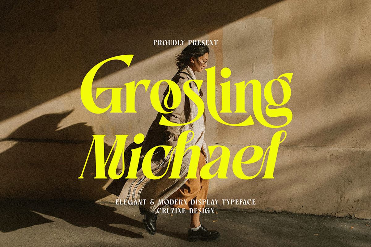 Grosling Michael Elegant Serif, a Serif Font by Cruzine (Photo 1 of 8)