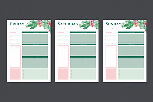 Tropical Style Weekly Planner