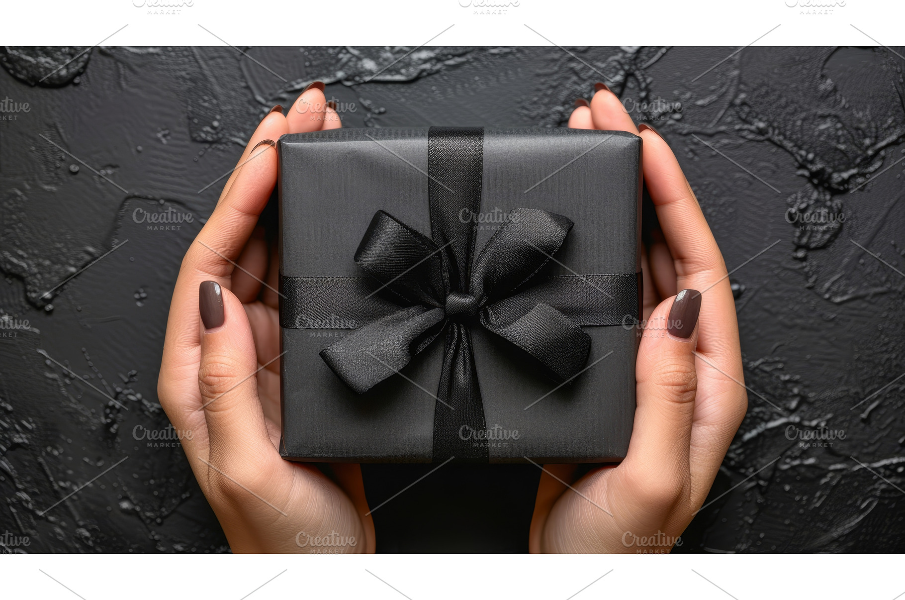 The hands are holding a black, a Holiday Photo by ZinetroN