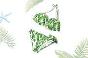 Tropical banana leaves pattern., a Pattern Graphic by Anna Smirnova (Thumbnail 3 of 4)