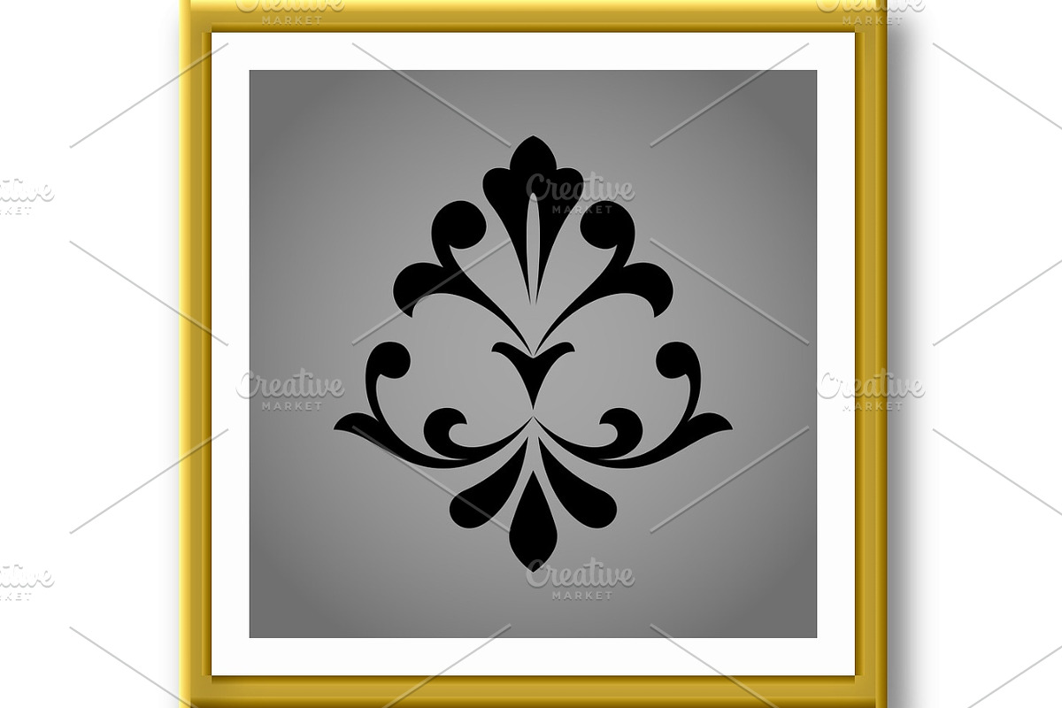Damask graphic ornament. Floral, an Illustration by RODINA (Photo 3 of 3)