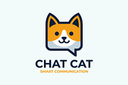 Chat Cat Mascot Cartoon Logo, an Animal Illustration by Cekal_std (Thumbnail 3 of 3)