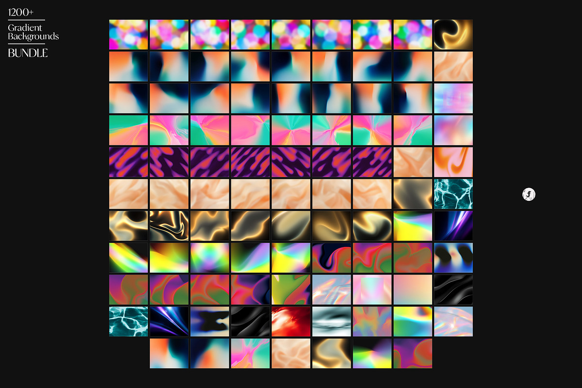 1200+ Gradient Backgrounds Bundle, a Background Graphic by Freezerondigital (Photo 8 of 27)