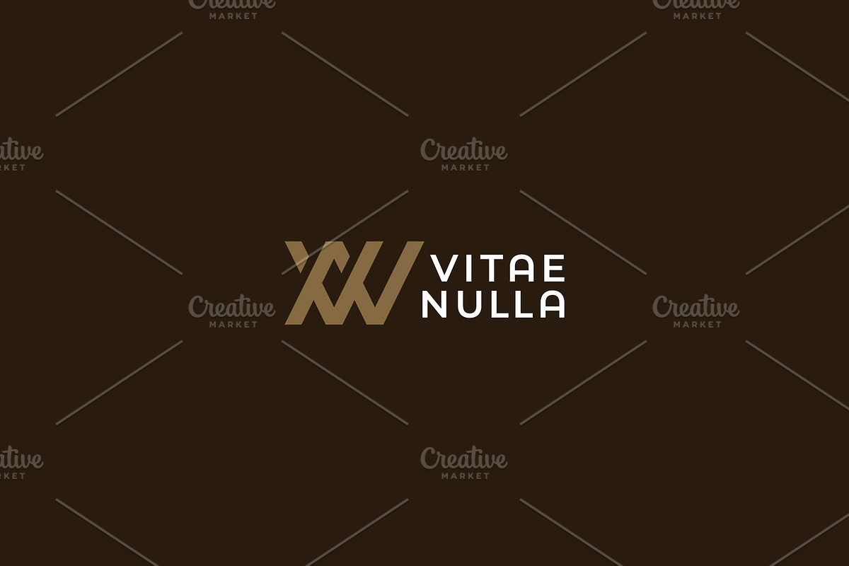 Monogram of Two letters VN or NV., a Branding & Logo Template by lettett