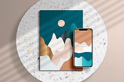 Abstract Landscape Collection, a Decorative Illustration by Pretty Meerkat (Thumbnail 5 of 11)