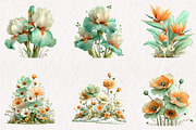 Spring Flower Sublimation Clipart, an Illustration by CreationArt (Thumbnail 7 of 7)