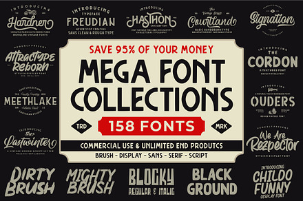 The MEGA FONT COLLECTIONS 2021