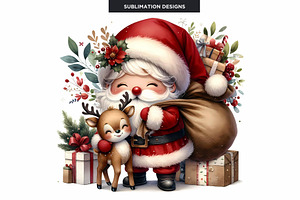 Cute Santa Claus Christmas Clipart