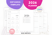 CANVA 2026 Planner Templates, a Marketing Template by Ink Gallery (Thumbnail 1 of 6)