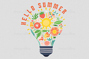 Hello Summer PNG Files, an Illustration by Sublimation Artist (Thumbnail 2 of 6)