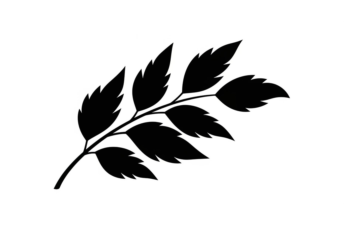 Botanical Leaf Silhouette Bundle, an Illustration by yasushie (Photo 51 of 51)