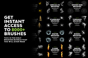 All Brushes Bundle 8000+ (1.0.3), a Brush Add-On by UnicDesign (Thumbnail 5 of 6)