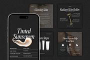 Grey Skin Care Instagram Templates, a Social Media Template by Xenié Creative (Thumbnail 1 of 10)
