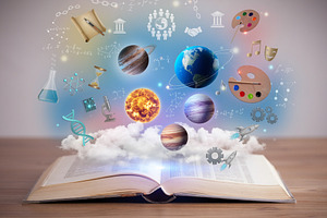 Open book learning concept, a School & Education Photo by DanFLCreativo