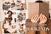 12 Bookends Photoshop Actions, an Action Add-On by Hue Palettte Studio (Thumbnail 1 of 10)