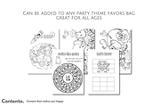 Animals Party Favors Activity Book, a Stationery Template by Contento BH (Thumbnail 3 of 3)