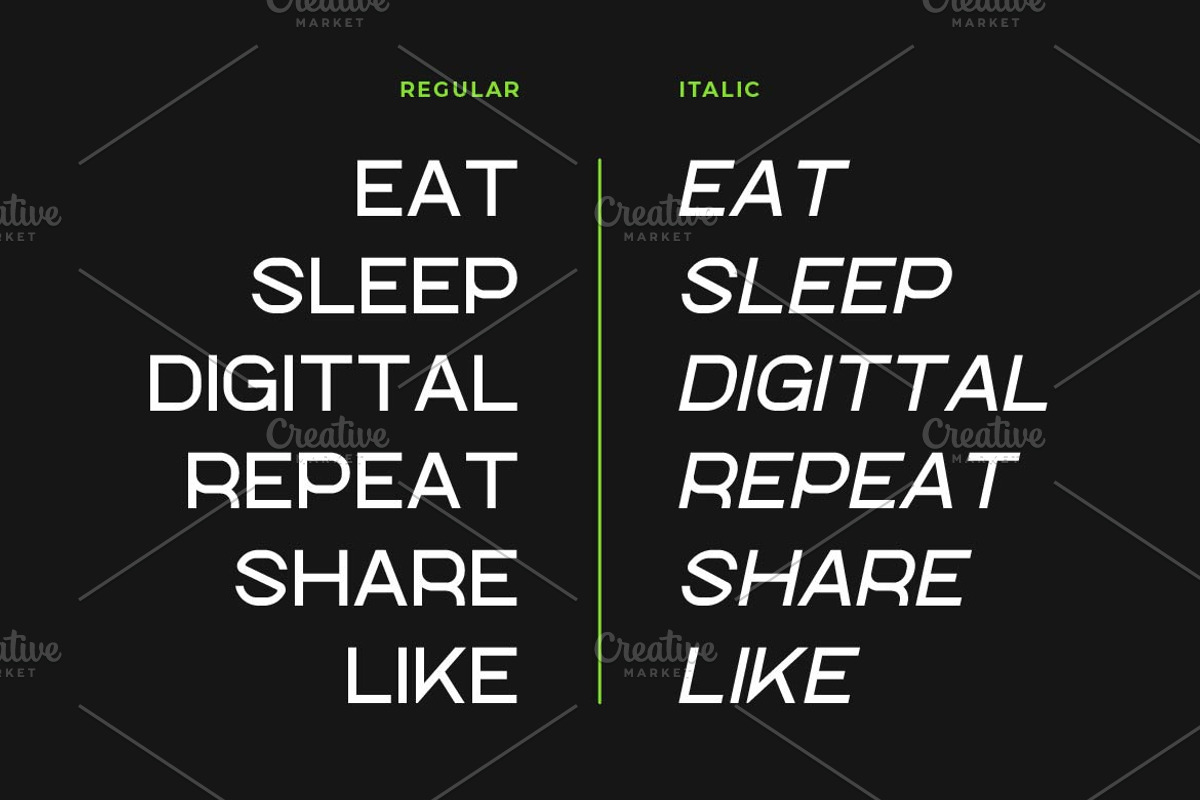Digittal Logo Sans Font, a Sans Serif Font by Artiveko (Photo 9 of 10)