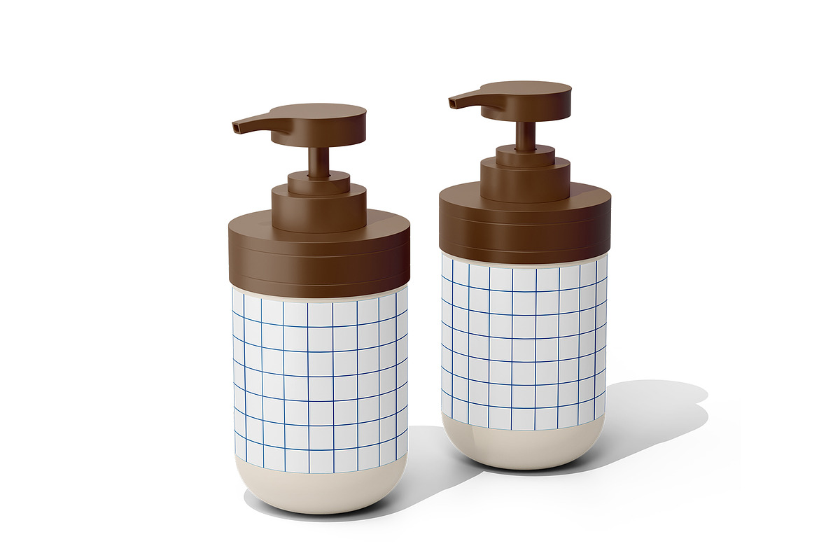 Pump Bottle Mockup, a Cups & Container Mockup by Akebareee (Photo 3 of 3)