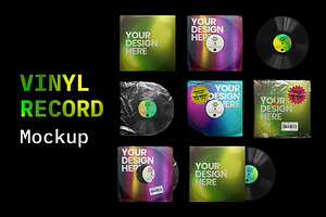 Vinyl Record Mockup