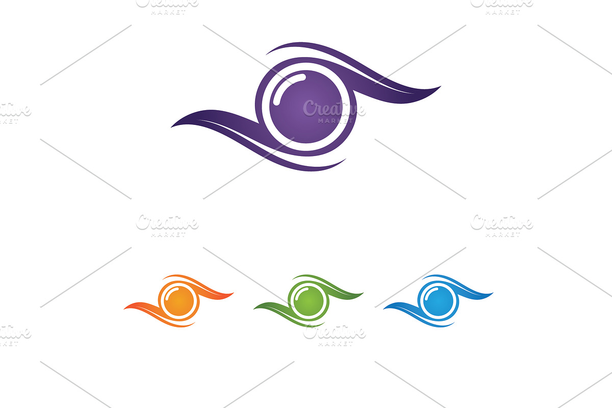Abstract eye logo design. Vision, a Branding & Logo Template by LOGOCREATIVE