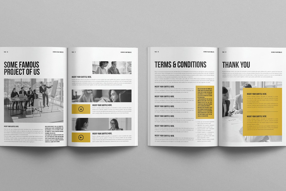 Business Plan Template, a Brochure Template by E-Type (Photo 7 of 8)