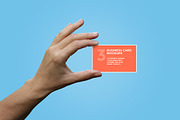 Hands Holding Business Card Mockups, a Print Template by Craig Barber (Thumbnail 1 of 3)