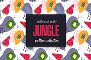 Seamless patterns JUNGLE collection, a Pattern Graphic by SketchCliparts (Thumbnail 1 of 7)
