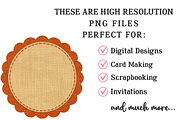 Vintage Applique Label Frames Bundle, a Seasonal Illustration by OK Design (Thumbnail 6 of 6)
