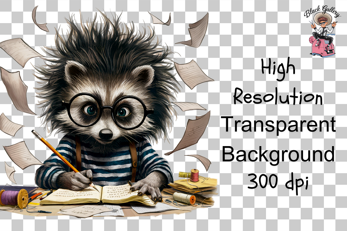 Cute Ferret with Books PNG Bundle, a Graphic by Clipart Bloom (Photo 10 of 12)