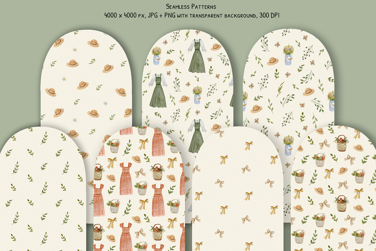 Country Cottage Charm Watercolor, a Decorative Illustration by Anna Druzhkova (Photo 13 of 32)