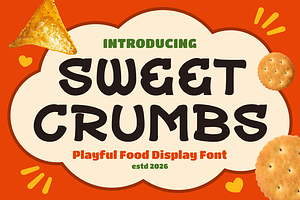 Sweet Crumbs Playful Food Font