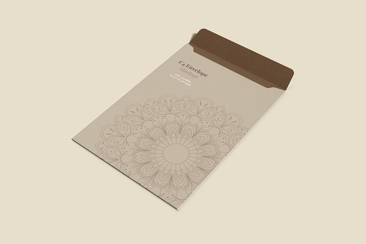 Envelope C4 Mockup - 12 Views, a Packaging Mockup by Illusiongraphic (Photo 2 of 24)