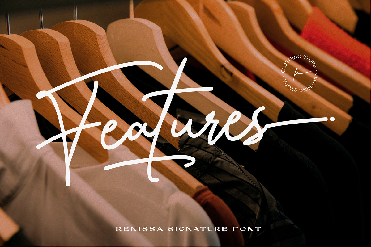 Renissa Signature Font, a Script Font by Rocket Template (Photo 10 of 14)