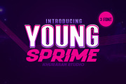 Young Sprime, a Sans Serif Font by khurasan (Thumbnail 1 of 8)