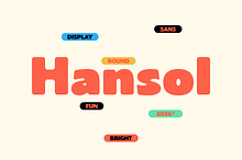 Hansol - Playful Display Sans Font