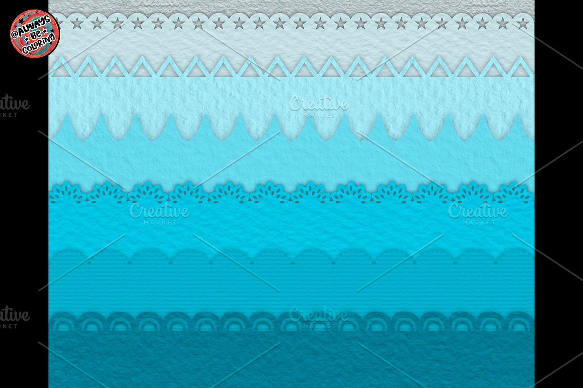 Procreate Scalloped Edge Brushes, a Brush Add-On by AlwaysBeColoring (Photo 12 of 14)