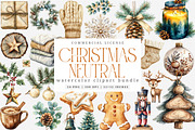 Neutral Christmas Clipart, an Illustration by SinaCreation (Thumbnail 1 of 7)