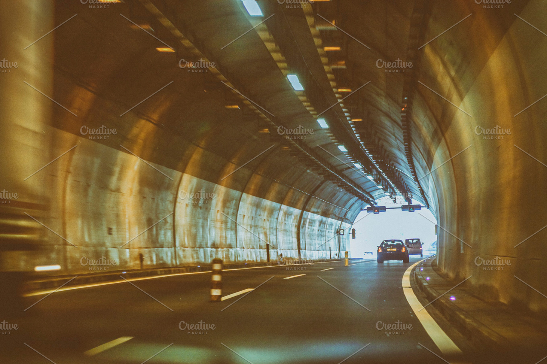 Cars In Tunnel