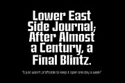 East Broadway, a NYC type., a Sans Serif Font by Tipos Pereira (Thumbnail 11 of 14)