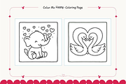 Valentine's Day Coloring Pages Bold, a Seasonal Illustration by Akrinity Digital (Thumbnail 3 of 8)