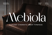 Mebiola – Elegant Cinematic Serif Fo, a Serif Font by Flawless And Co (Thumbnail 1 of 10)