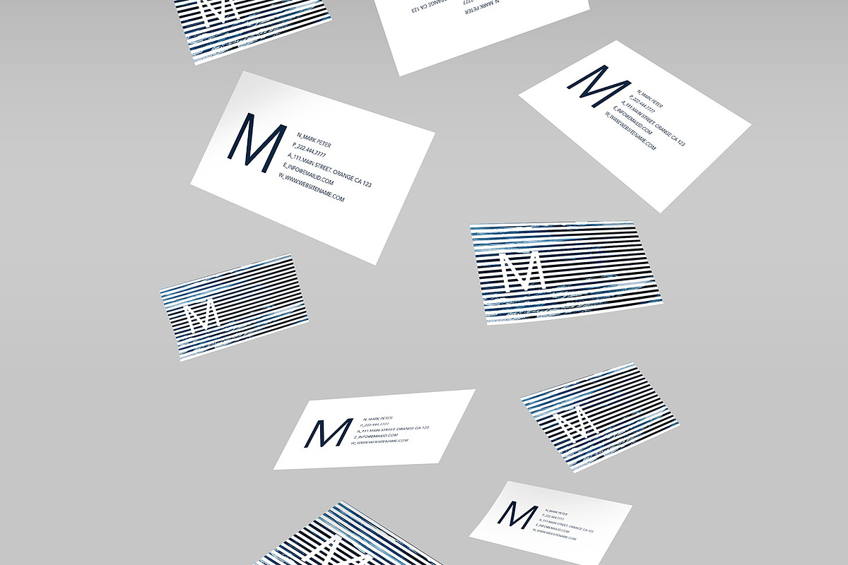 Classy line art business card, a Business Card Template by Creative Designs (Photo 3 of 3)