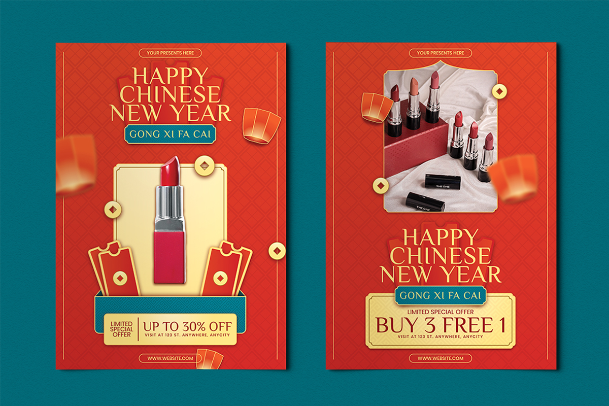 Mimi - Chinese New Year Sale Flyer, a Flyer Template by Attype (Photo 3 of 4)