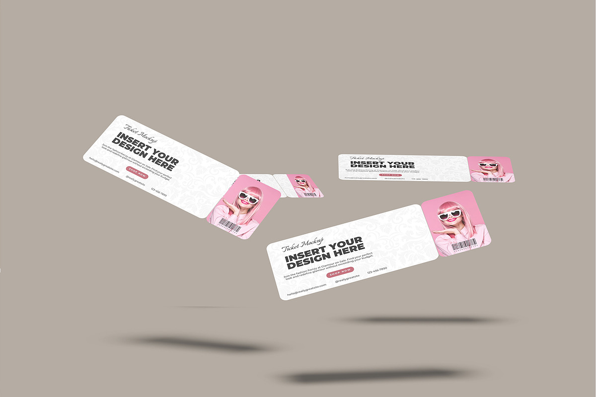 Ticket Mockup, a Print Template by rizalamora (Photo 9 of 11)