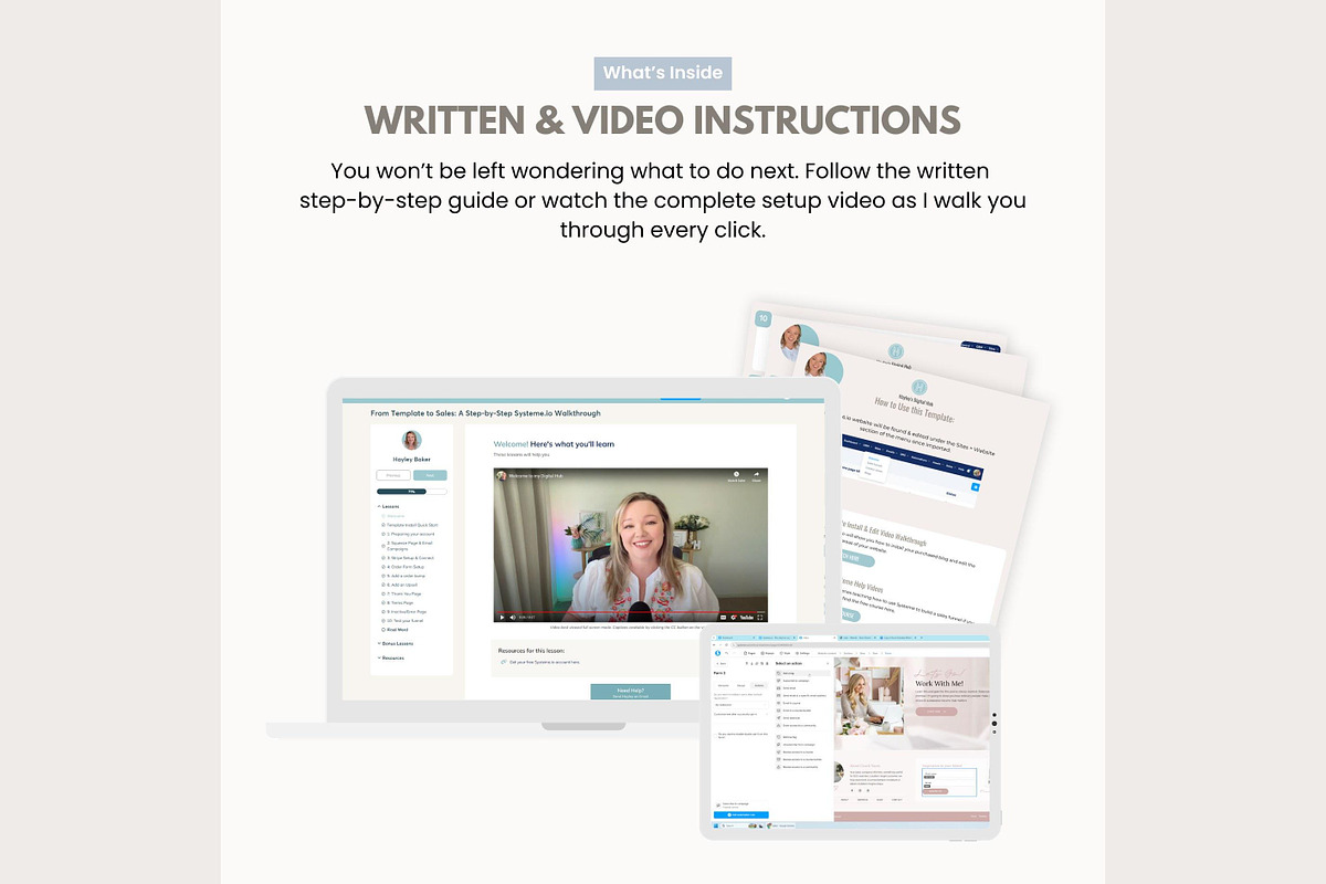 Systeme.io Salt & Sky New Website, a Landing Page Template by Hayley's Digital Hub (Photo 7 of 10)