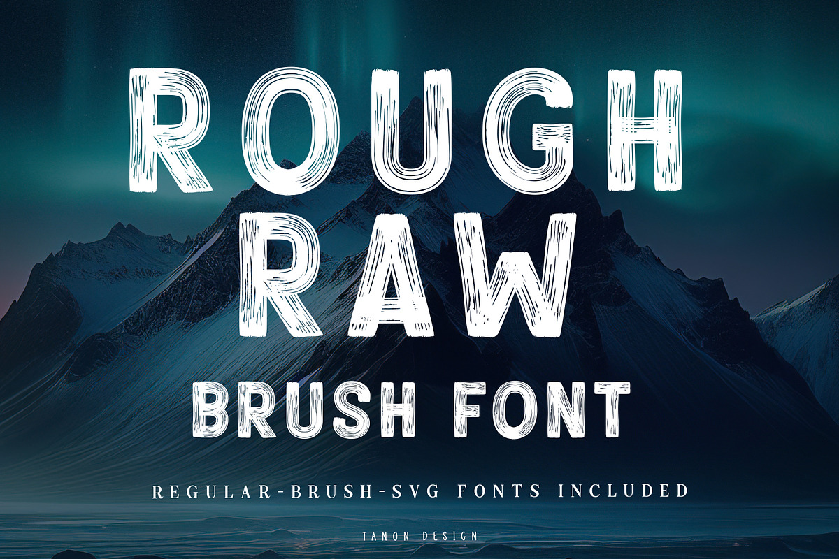 Rough Raw Watercolor Collection, a Handwritten Font by Tanondesign (Photo 5 of 10)