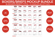 Boxers/Briefs Bundle - Template, a Hat Mockup by Mark Anthony Media (Thumbnail 1 of 4)
